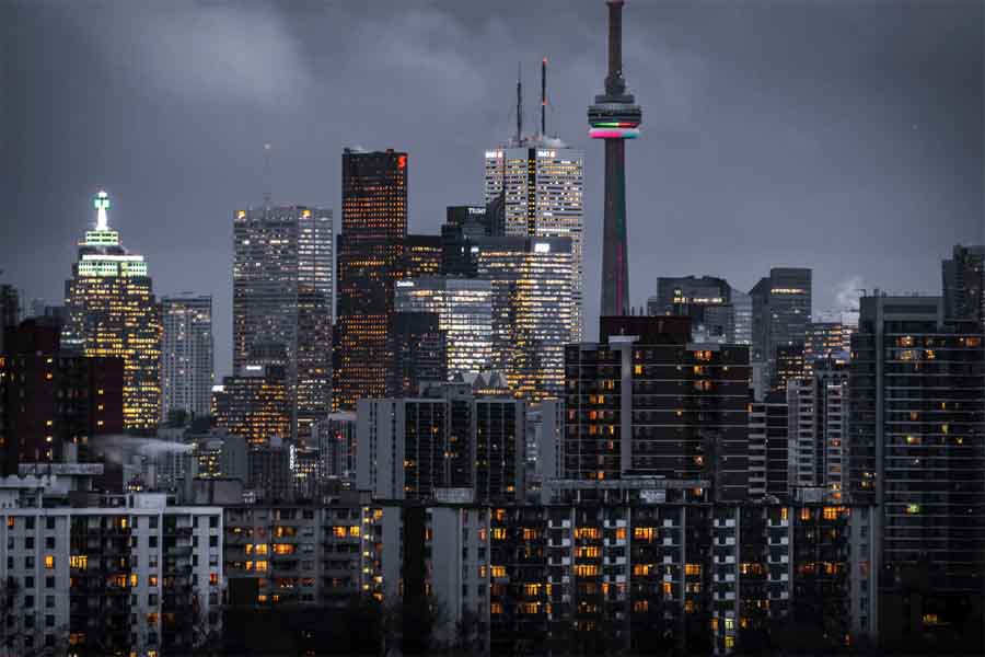 Toronto Skyline bei Nacht