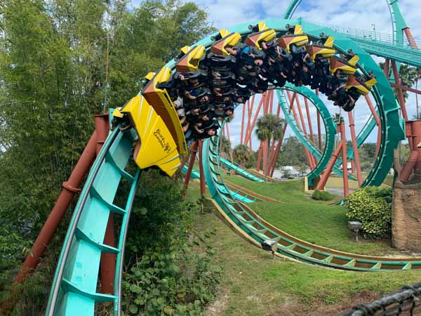 Achterbahn in Bush Gardens bei Tampa