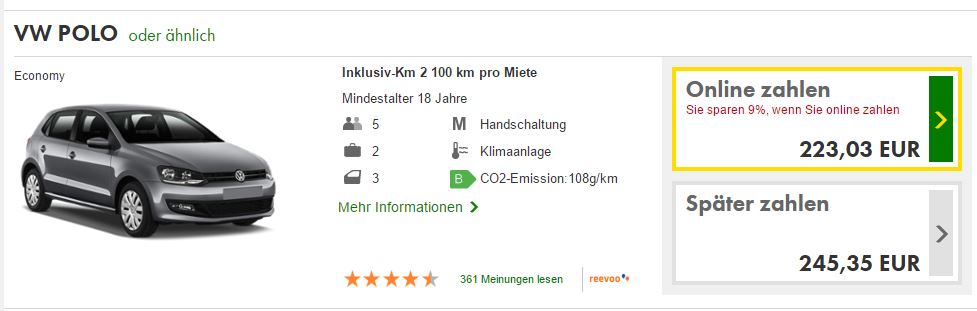 MIETWAGEN PREISVERGLEICH WELTWEIT visual data 2