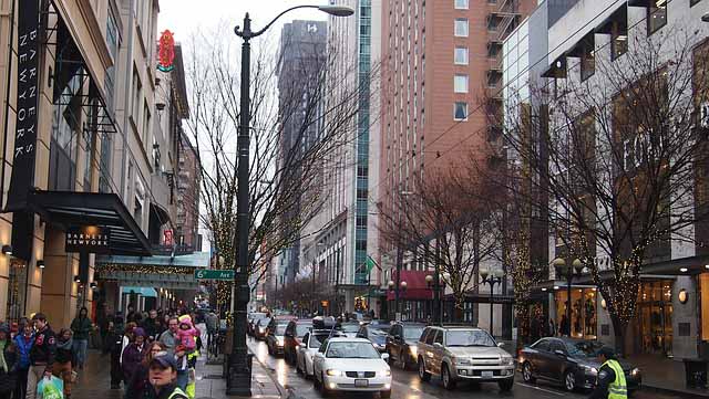 Seattle Downtown mit Autos