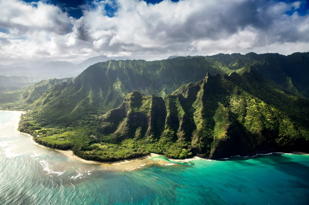 Hawaii Insel Kauai Kuestenlinie