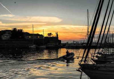 Alghero Abendstimmung im Hafen