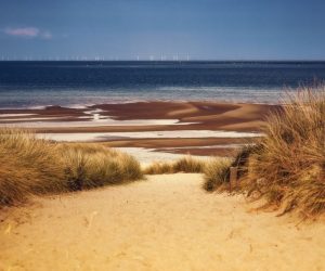 Strand in weiss blau auf Sylt