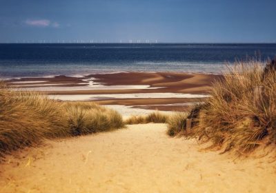 Strand in weiss blau auf Sylt