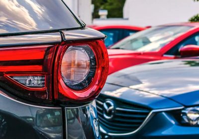 Mietwagen in Detailaufnahme