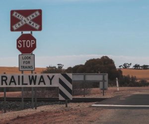 Railroad Crossing Alice Springs Australien
