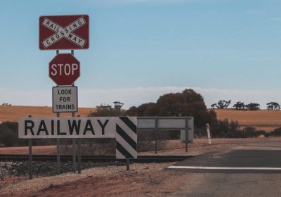 Railroad Crossing Alice Springs Australien