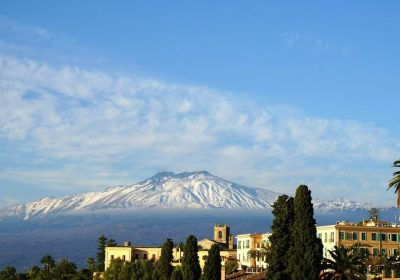Sizilien Blick auf Aetna Vulkan